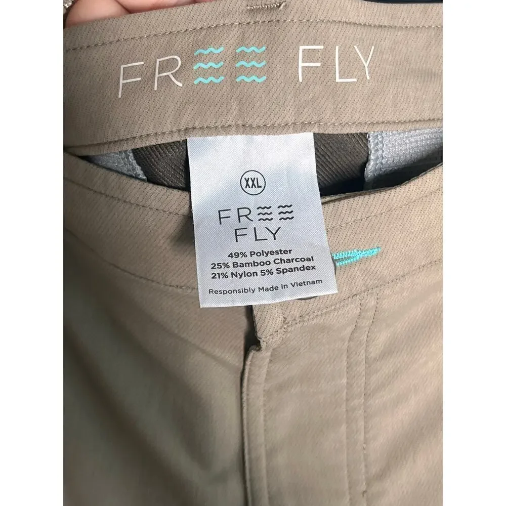 Free Fly Men's Utility Bamboo Blend Short in Sand Size XXL - Picture 5 of 7